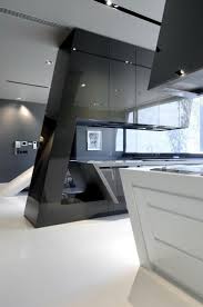 slick and futuristic kitchen