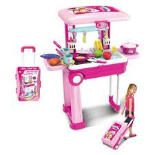 It has the look of granite countertops and a tile backsplash as well as tons of shelves to store pots and pans. Trolley Kitchen Set At Rs 775 Set Toy Kitchen Set Id 21022895588
