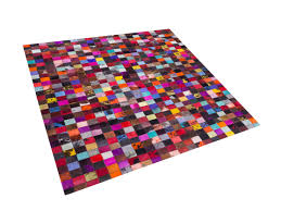 In unserer auswahl für moderne teppiche findest du etwas für jeden raum. Teppich Kuhfell Bunt 200 X 200 Cm Patchwork Kurzflor Enne Beliani De