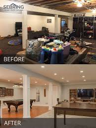 Our featured basement makeovers will inspire you to tackle your own area, and the before and after photos will make you look twice. 100 Before After Finished Basement Projects Ideas Finishing Basement Home Remodeling Basement