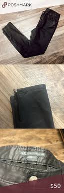 Armani Exchange Faux Leather Jeans Sz 28 In 2020 Faux Leather Jeans Leather Jeans Armani Exchange