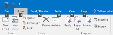 Keyboard Shortcuts Howto Outlook