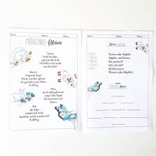 Fruhlings Elfchen Nach Den Ferien Plane Ich Eine Kurze Einheit Zum Thema Fruhling Ich Mochte Dabei Fache Elfchen Gedicht Grundschule Elfchen Schreiben