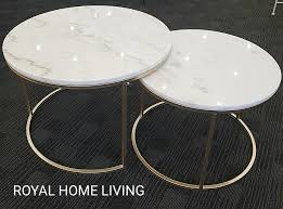 French round marble top coffee table french antiques melbourne. Buy Nested Marble Coffee Table Champagne Gold Melbourne Royal Home Living
