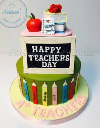 Birthday Cake For Teacher With Name Happy Teachers Day Cake Teachers Day Cake Teacher Cakes Happy Teachers Day