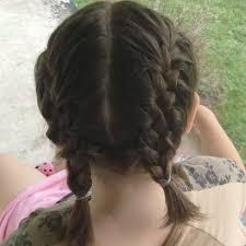 To get this look, you can divide the top section into several equal parts and twist them separately. Two French Braids