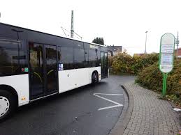 2014 07 15 dortmund, germany: Prochain Arret Dortmund Airport Bus Service