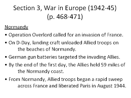 Europe is a continent located enormously in the northern hemisphere and mostly in the eastern hemisphere. Week 24 Unit Iii World War Ii The