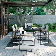 Henning 6 Person Patio Dining Table Black Project 62 Patio Dining Patio Patio Dining Table