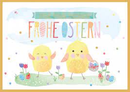 Hier findest du die besten bilder, fotos und gifs zum thema frohe ostern. Kleine Osterkuken Haben Spass Frohe Ostern Echte Postkarten Online Versenden