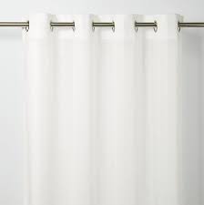 Find great deals on ebay for curtain rail. Lota White Vertical Stripe Unlined Eyelet Voile Curtain W 140cm L 260cm Single Diy At B Q