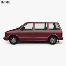 3d Model Of Dodge Caravan 1984 3d Model Model Dodge