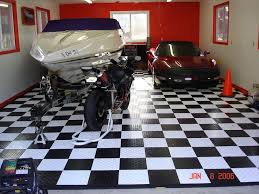 Garage Floor Tiles Custom Elegant Modern Style Black White Garage Floor Tiles Design Ideas Garage Design Interior Garage Design Garage Floor