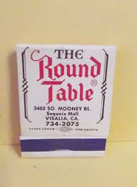 Vintage Empty Matchbook Round Table Pizza Visalia California 1970s Restaurant Ad Matchbook Restaurant Ad Visalia