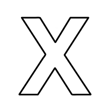 The english alphabet consists of 26 letters: Letters And Numbers Letter X Block Capitals