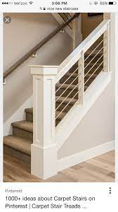 Newell Post To Knee Wall House Stairs Stair Railing Design Modern Stair Railing
