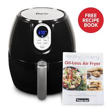 You'll use the tall cup for most of your recipes, but you can use the short cup if you're only making a small. Magic Chef Snack Sized Compact Digital Air Fryer Newair