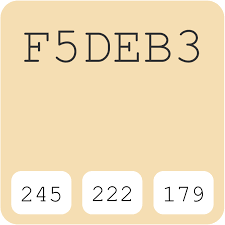 Khaki mulai di gunakan pada tahun 1848 oleh tentara inggris (brigadir sir harry burnett lumsden). Wheat F5deb3 Hex Kode Warna Skema Dan Cat