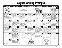 Our August Writing Prompts Are Filled With Lots Of Fun Ideas That Ll Keep Kids Writing Through First Grade Writing Homeschool Writing Journal Prompts For Kids