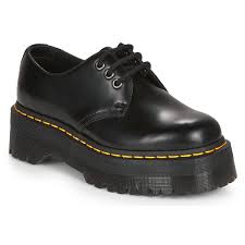 Dr doc martens 1461 darcy floral size us size 5 womens 3 eye navy blue new. Dr Martens 1461 Quad Black Free Delivery Spartoo Net Shoes Mid Boots Usd 229 00