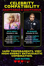 Nicki Minaj Sagittarius Dj Khaled Sagittarius