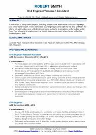 Civil engineer internship resume sample. Civil Engineer Resume Samples Qwikresume