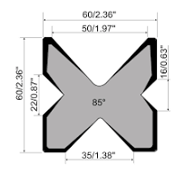 ▷ Buy M460-R/F Rolleri Multi Vee Die 16-22-35- 50mm Vee 85 Degree 805mm Long - Segmented for Sale Online - Rolleri Tooling - Capital Machinery Sales