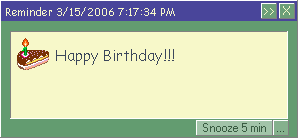 Are you in need of a birthday alarm app to remind you to say happy birthday to the people you well, birthday reminder is the free birthday reminder app for android that will help you to never. Desktop Birthday Reminder