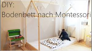 Diy massivholzbett selber bauen youtube von bett mit schubladen selber bauen photo. Diy Bodenbett Hausbett Nach Montessori I Bauanleitung Tipps Youtube