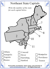 Fourth Grade Social Studies State Capitals 01 In 2020 States And Capitals Social Studies Worksheets Social Studies