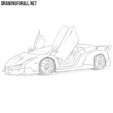 How To Draw A Lamborghini Veneno Drawingforall Net One of the secrets of drawing is that any object can be broken down into its smaller parts. how to draw a lamborghini veneno