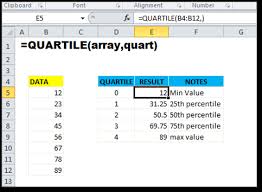 How To Use Quartile Function In Excel With 5 Easy Steps Excel Trick