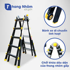 Thang Nhôm Gấp Đa Năng Chữ A NIKAWA NKB-45, Chính Hãng New
