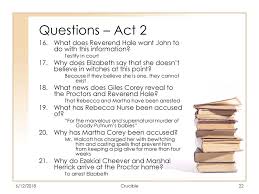 Crucible Answer Key