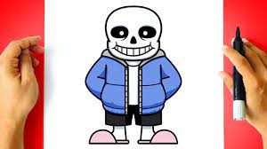 How to DRAW SANS - Undertale - YouTube