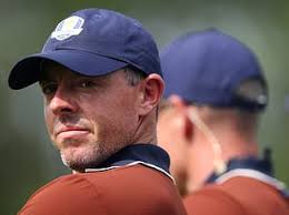 New footage emerges of moment Rory McIlroy's wife Erica is hit by a drink  at Ryder Cup... before golf star has to be held back as he tries to  confront crowd |