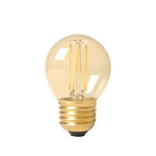 Calex Led Kogel Gold E27 Grote Fitting 3 5w 200 Lumen Dimbaar Led Gloeilampen En Lampen