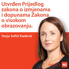 Darja Softic Kadenic: Ovim izmjenama se nastoje sanirati negativne  ekonomske i druge posljedice koje su usljed pandemije Covid-19 pretrpili  studenti i studentice, te prevazići određene poteškoće u organizaciji  nastavnog procesa proizišle iz