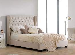 Atherton Cream Fabric Upholstered Bed Frame Fabric Upholstered Bed Upholstered Beds Fabric Bed Headboard