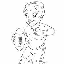 Coloriage rugbyman