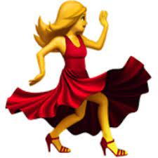 A Person Dancing To Music Dancing Is The Action Of Moving Your Body To The Timing Of The Music Some Versions Of This Dance Emoji Girl Emoji Dancing Emoticon