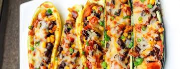 Recette Vegetarienne Courgettes Farcies Tex Mex Recette Courgettes Farcies Recette Vegetarienne Repas Vegetarien