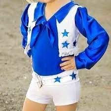 Dallas Cowboy Cheerleader Inspired Biketard Unitard Costume Etsy Dallas Cowboys Cheerleader Costume Cheerleader Costume Kids Cheerleader Costume