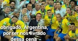 Na sua cara e na sua casa 3 de 3 torcedores fazem memes com a derrota do brasil — foto: Brasileiros Comemoram Nas Redes Vitoria Da Argentina Sobre O Brasil Hashtag