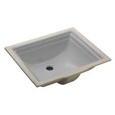 Caxton has a simple, streamlined design that's as versatile as it is attractive. Kohler Memoirs Vitreous China Undermount Bathroom Sink In Ice Gray With Overflow Drain K 2339 95 The Home Depot