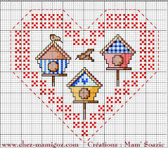 Cœur Valentin Je Suis Au Jardin Face B Chez Mamigoz En 2020 Modeles De Point De Croix Broderie Point De Croix Grille Point De Croix