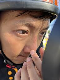 A bee stung me RIGHT ON THE NOSE BRIDGE in Thailand while I was riding all  around Chiang Mai searching for Hmong antiques! BUT it is all worth it to  start Gaur