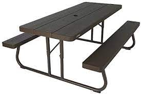 Amazon Com Lifetime 6 Folding Picnic Table Brown Garden Outdoor Folding Picnic Table Picnic Table Picnic Table Makeover