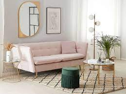 La rosa collection by jennifer taylor home. 3 Sitzer Sofa Samtstoff Rosa Frederica Beliani De