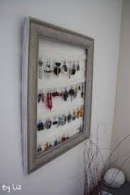 Diy Un Porte Boucles D Oreilles Tout En Dentelle Porte Bijoux Support Bijoux Rangement Bijoux